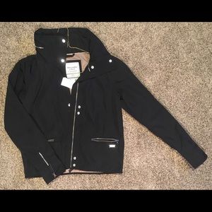 Abercrombie black zip up jacket
